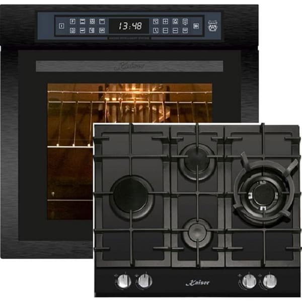 Kaiser EH 6306 RS Inbyggnadsugn 79 L + KCG 6394 Gaskokplatta 60 cm