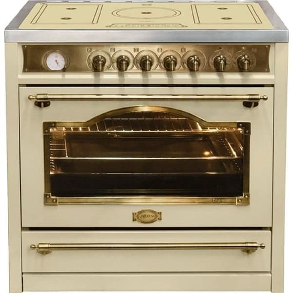 Kaiser HC 93655 IelfEM Elektrisk spis 90 cm / Kaiser Empire Elfenben med induktionsplatta