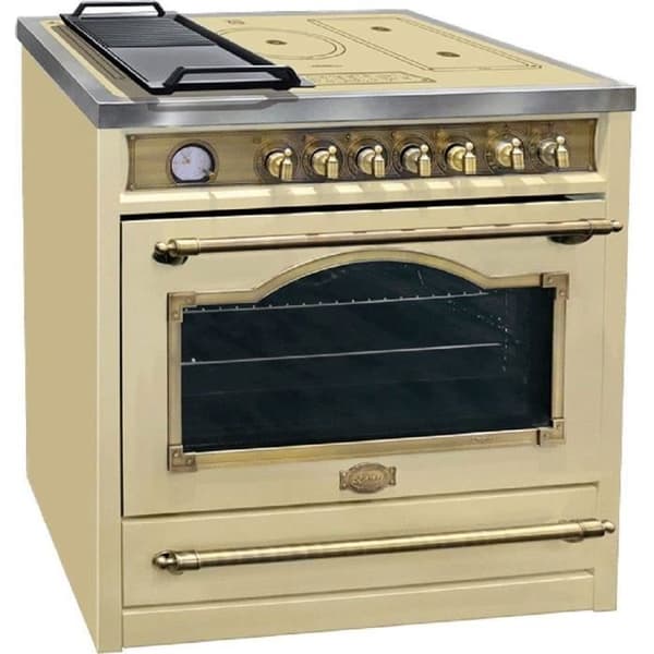Kaiser HC 93655 IelfEM Elektrisk spis 90 cm / Kaiser Empire Elfenben med induktionsplatta