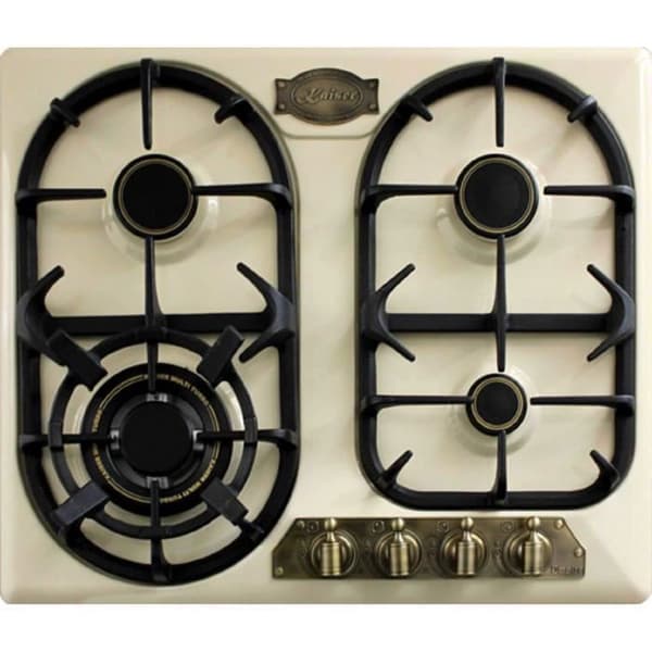 Kaiser Empire kg 6325 ElfEm Elfenbenplatta Gas/60cm nyhet/Gasplatta
