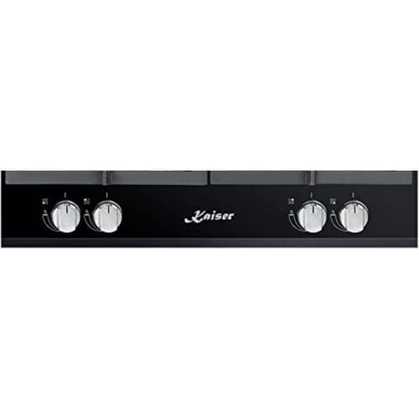 Kaiser KCG 6394 Turbo, gasspis 60 cm, exklusivt svart glas - autonom - spishäll