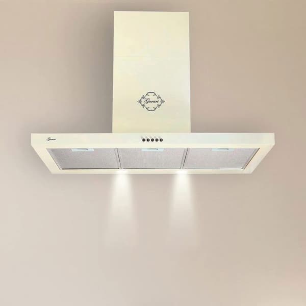 Retro elektrisk gasskomfyr 90 cm / 8 funksjoner + 90 cm viftehette