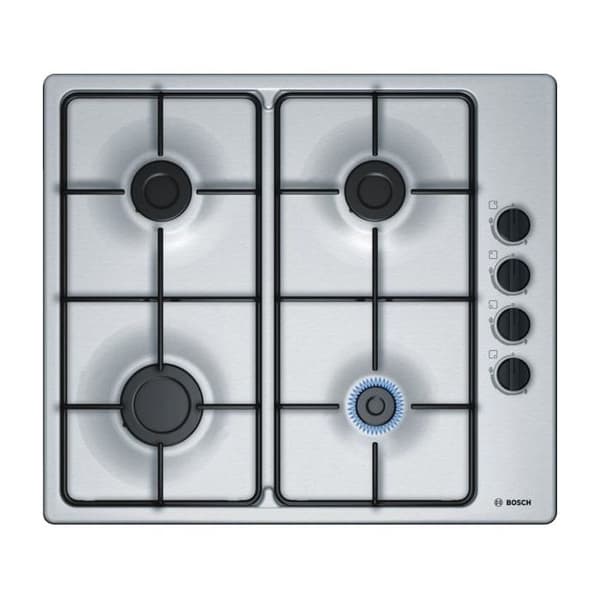 Gasolhäll - BOSCH - PBP6B5B80 - 4 kokplattor - Gas - Rostfritt stål