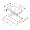Miniatyrbild 4 av 4: Induktionsbord - CANDY - CID30G3 - Svart - Fram - 28,8 cm - 5,1 cm - 12,5 kg
