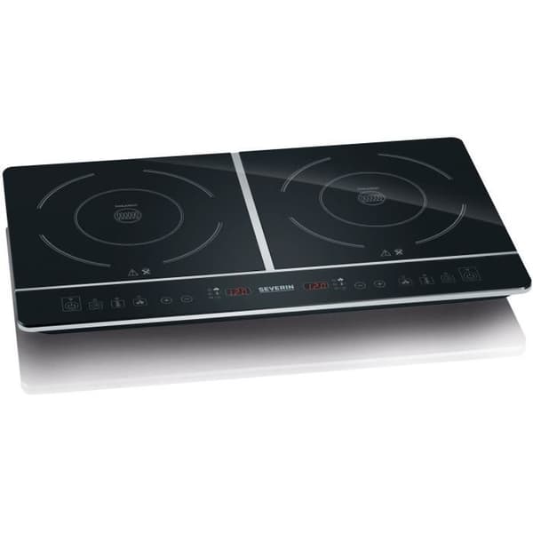 Köksplatta SEVERIN - DK1031 - Induktion 2 zoner - Upp till 240°C - 3400W Svart