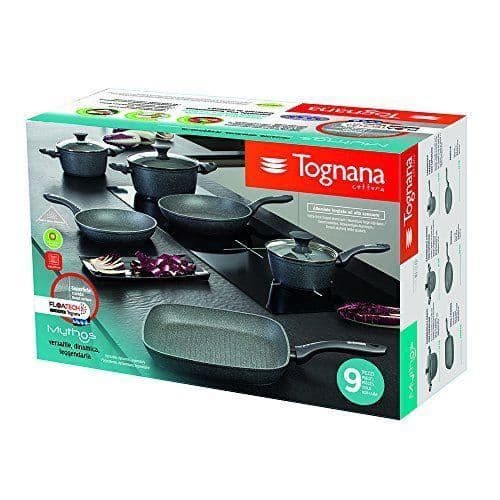 Köksset - Tognana - Mythos - 9 delar - Aluminium - Svart - Induktion