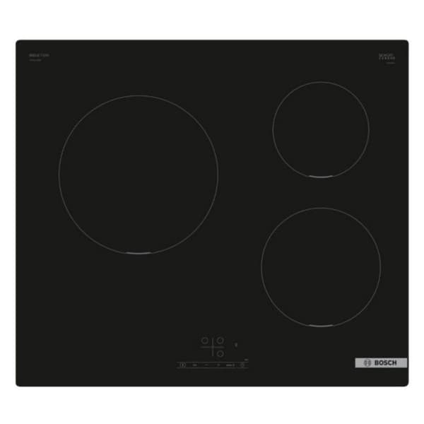BOSCH PUC611BB5E Series 4 induktionshäll - 3 boosterbrännare 3700W - Svart