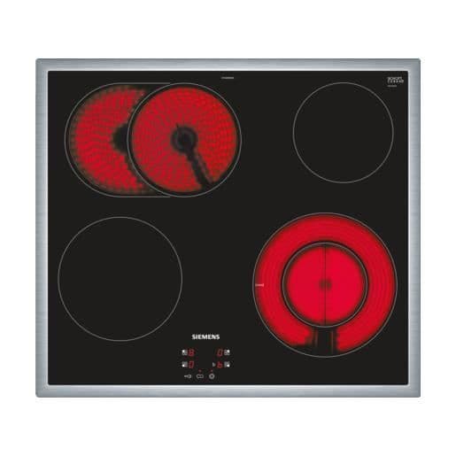 Siemens EF645BNN1E keramisk kokplatta - Svart - Rostfritt stål - 800 W - 12 cm