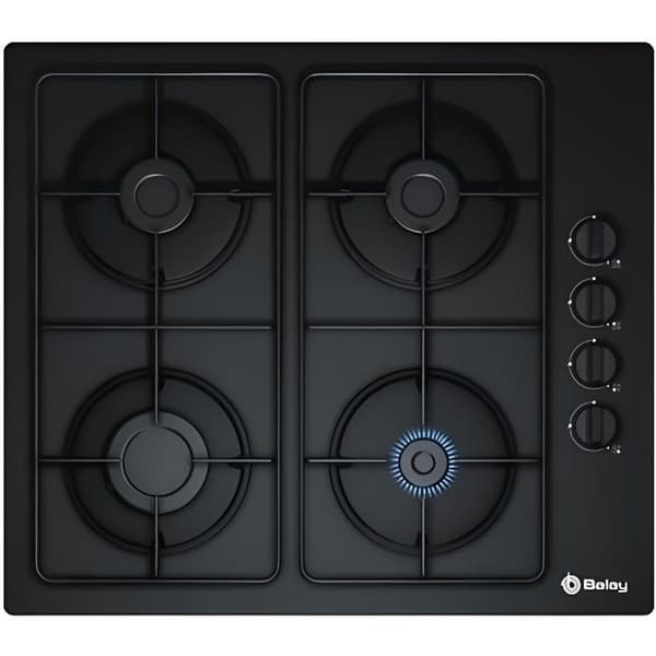 Balay 3ETG464MB gashäll 60 cm Svart Glas (4 spisar) - BALAY - Gas - Svart - Härdat glas