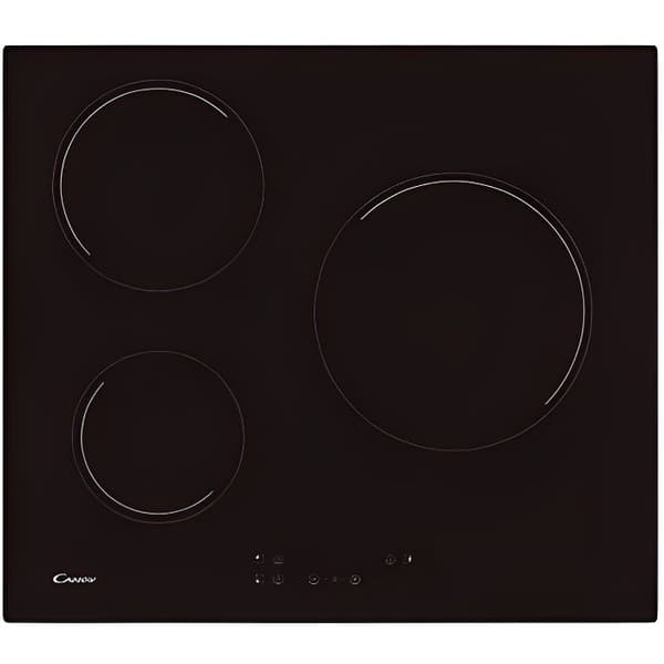 Candy CH63CC keramiska tallrikar 60 cm (3 Zonas de CocciÃ³n) Svart Svart