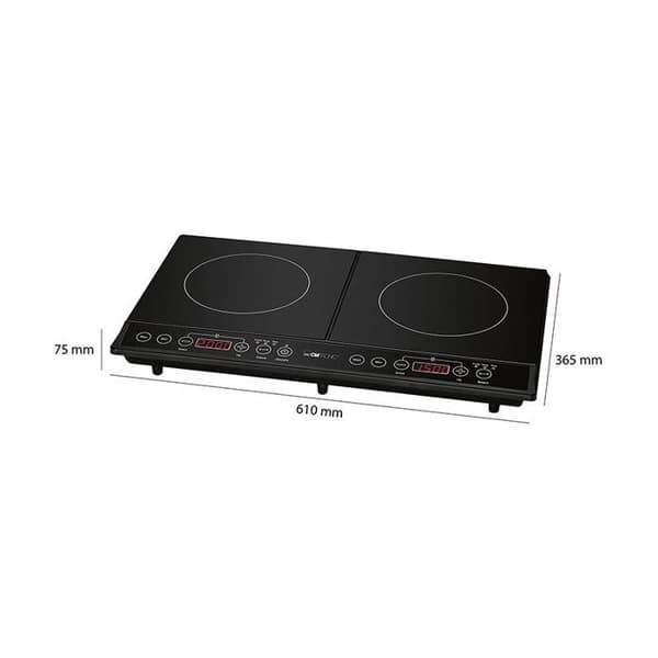 Clatronic DKI 3609 dubbel induktionshäll Svart