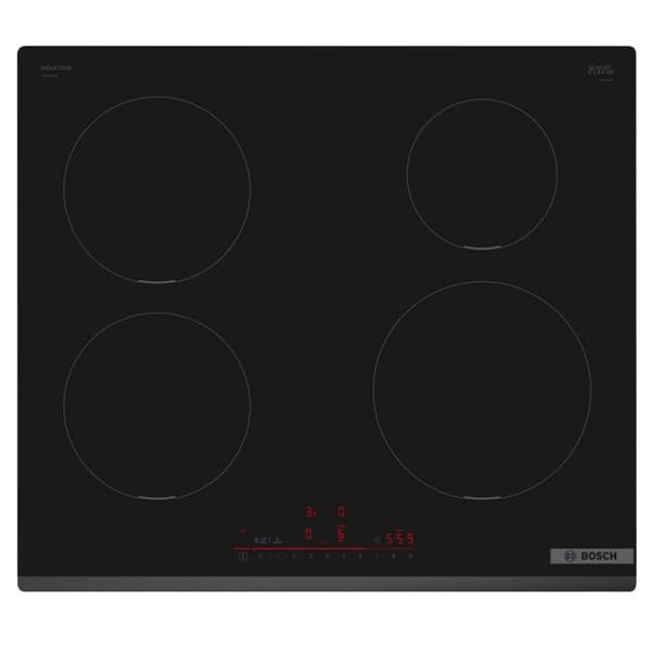 Häll: BOSCH Induktion 4 brännare 59,2 / 52,2 cm PIE631HB1E