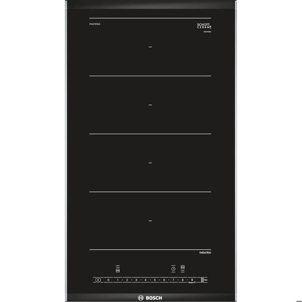 BOSCH PXX375FB1E glaskeramisk domino - 2 induktionsbrännare - FlexInduction Zone - DirectSelect Svart