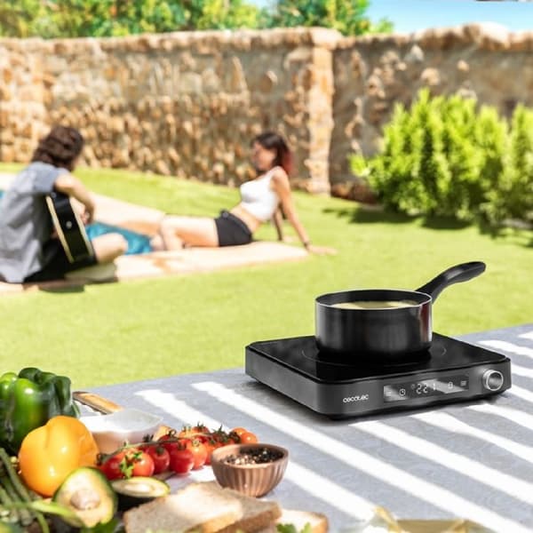 Induktionshäll - CECOTEC - Full Magma Grill - 2000W - 10 Nivåer - Härdat Glas