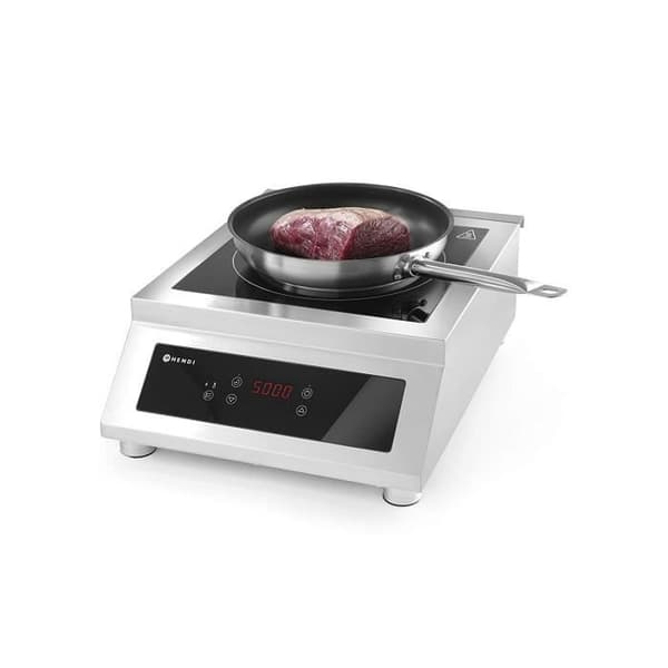 Induktionshäll - Hendi - 5000 D - 5000 W - Rostfritt stål - Touchkontroller