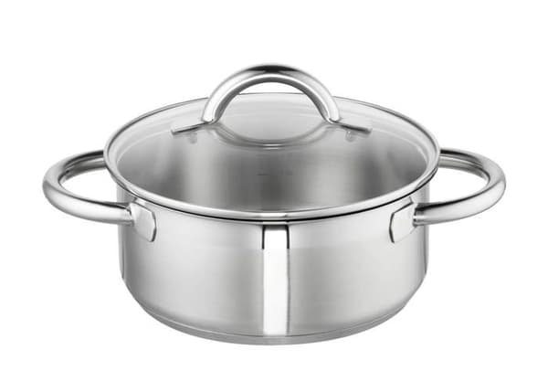 Schulte-ufer - 65009-20 - Loop Faitout med glaslock Rostfritt stål 20 cm
