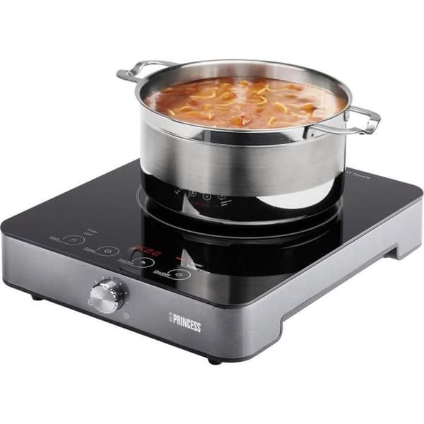 Princess induktionshäll - Svart - 1800 W - Idealisk för små utrymmen, camping och studio