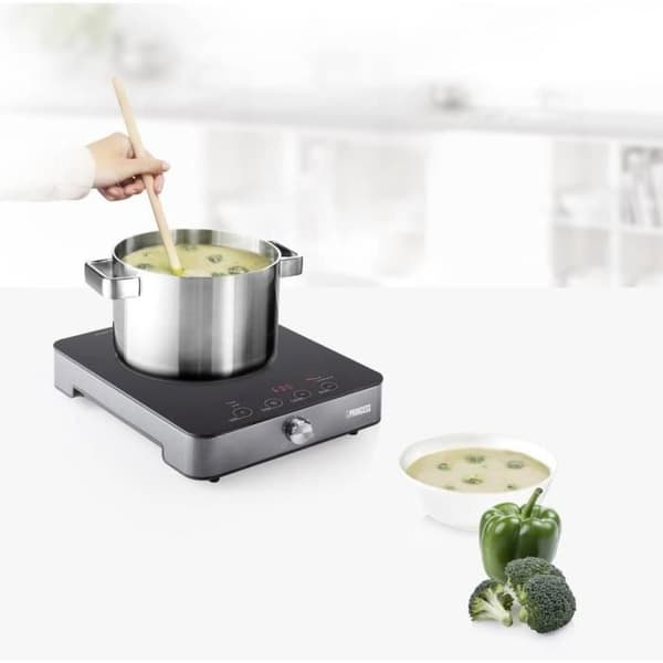 Princess induktionshäll - Svart - 1800 W - Idealisk för små utrymmen, camping och studio