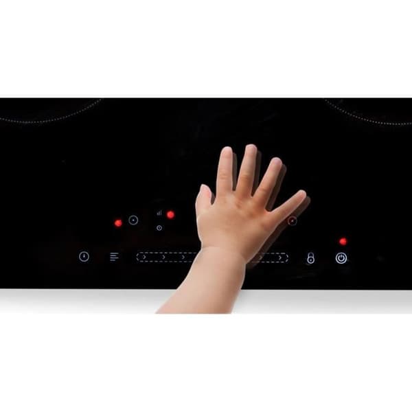DOMO DO333IP - Dubbel induktionsplatta - 3500W - Pekskärm - Digitaltimer 3h - 7 effektlägen - 20cm