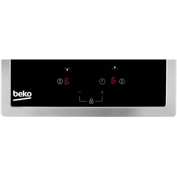 BEKO HDMC32400TX - Keramisk kogeplade - 2 zoner - 3000W - L28,8 x D57 cm - Glasbelægning - Sort
