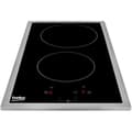Miniatyrbillede 1 af 4: BEKO HDMC32400TX - Keramisk kogeplade - 2 zoner - 3000W - L28,8 x D57 cm - Glasbelægning - Sort