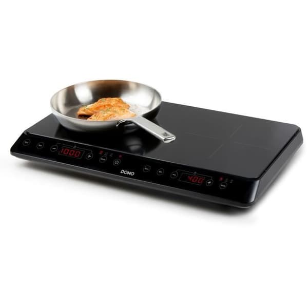 Induktionshäll - DOMO - 2 brännare - 56 x 34 x 7 cm - DO338IP