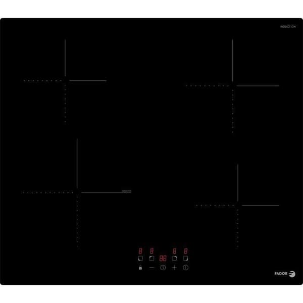 Spishäll - FAGOR - FTI468 - 59 cm - 4 induktionsbrännare - Svart glas