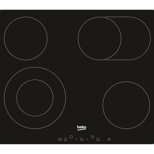BEKO HIC 64403 T keramisk kogeplade med 4 blus Sort