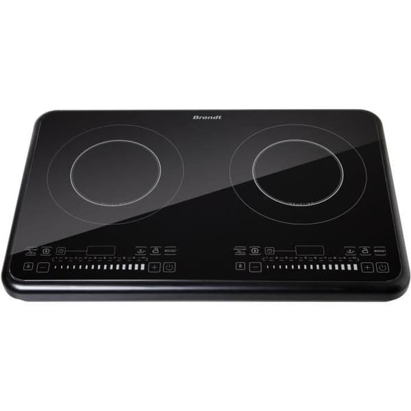 BRANDT TI2FSOFT induktionskogeplade med 2 blus, sort