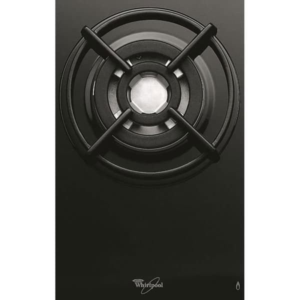 WHIRLPOOL AKT404NB Gaskomfur - 3 brændere - 6350W - L59 x D51cm - Hærdet glasbelægning - Sort