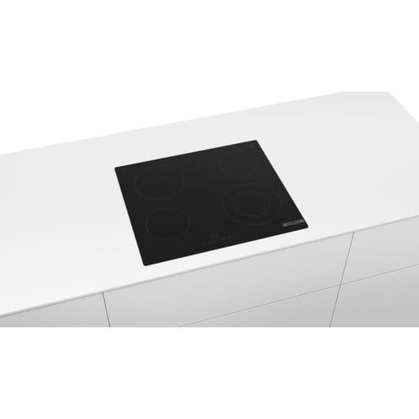 Vitro-bord 60 cm Bosch - PKF611BB8E - Styrtyp: front - Design: Ramlös - Dubbelzon - Svart