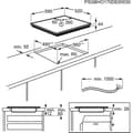 Miniatyrbild 4 av 5: ELECTROLUX LIV6343 - Spishäll - 4 brännare - 7350W - Glasbeläggning - Svart