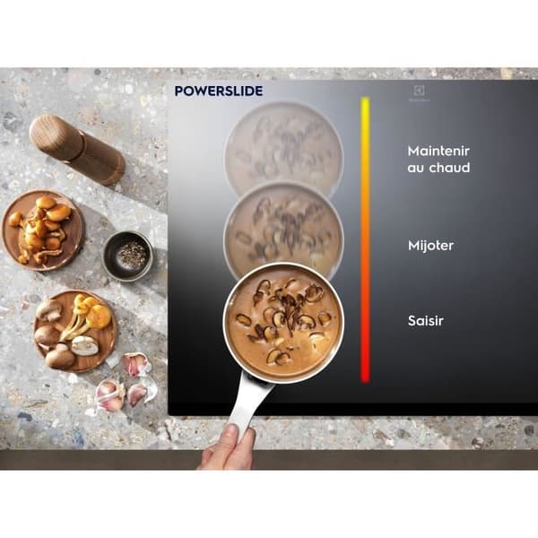 ELECTROLUX EIV654 FLEX - Induktionshäll - 4 brännare - 4 boosters - 7350W - L60 x D52 x H44cm - Glasbeläggning - Svart