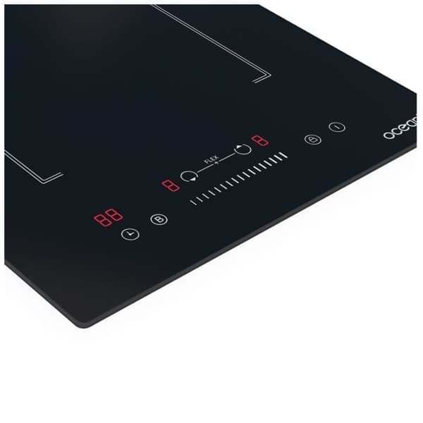 Indbygget induktions domino - OCEANIC - OCEATI2Z2BF - Flex 2 brændere - 3600 W - Sort