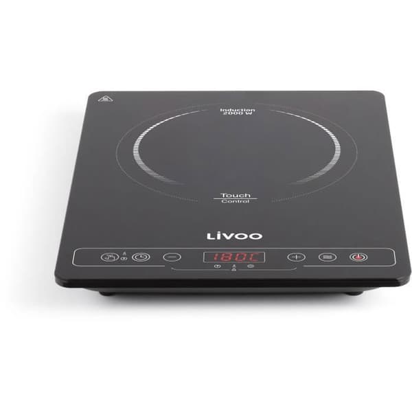 LIVOO DOC235 Enkelt induktionskogeplade - 22 cm - 60° til 240° - Sort
