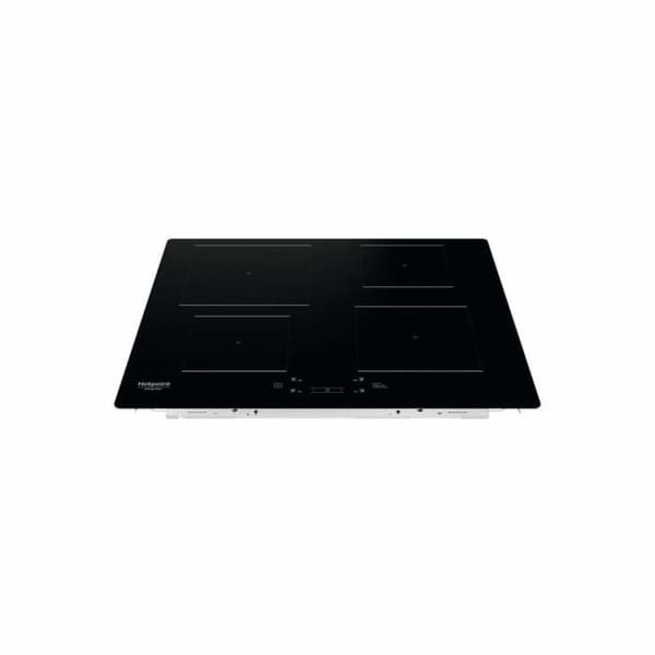 Induktioliesitaso - HOTPOINT - 4 poltinta - P 60 cm - HQ5660SNE - 7200 W - Musta lasipinnoite