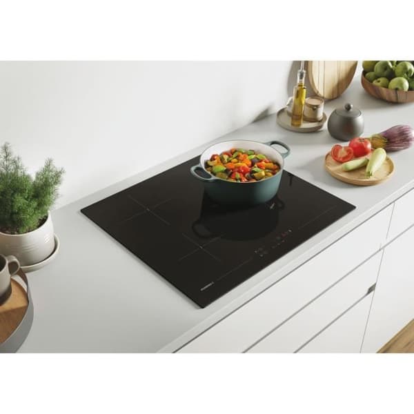 Keramisk spishäll - ROSIERES - 3 brännare - 5500 W - Touchkontroll - 59 x 52 cm - RKD73CT