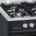 Miniatyrbild 2 av 3: Gurari GCH E 610 BL Gas Elektrisk Spis 60 cm naturgas, naturgas 4 Kw WOK, 60 L