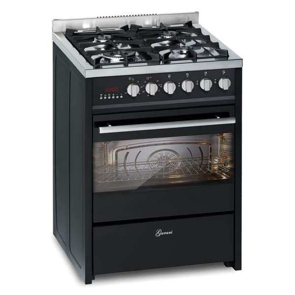 Gurari GCH E 610 BL Gas Elektrisk Spis 60 cm naturgas, naturgas 4 Kw WOK, 60 L