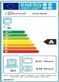 Miniatyrbild 4 av 4: GURARI Gasoljekök med elektrisk ugn 60 L och köksfläkt 60 cm, 1000m³/h GCH E 610 BL+GCH 268 BL 6 PRIME