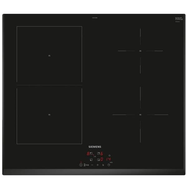 Induktionsspis - SIEMENS - ED651BSB6E - 4 Zoner - 6900 Watt - CombiZone Svart