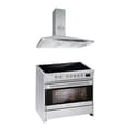 Miniatyrbild 1 av 4: GURARI GCH E 913 X Induktionsspis 90 cm Spis 121L+GCH C 147 IS 9 Kåpa 90 cm