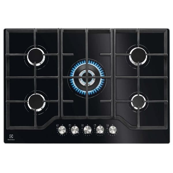 ELECTROLUX KGG75362K gashäll 5 brännare, total effekt 10900w Svart