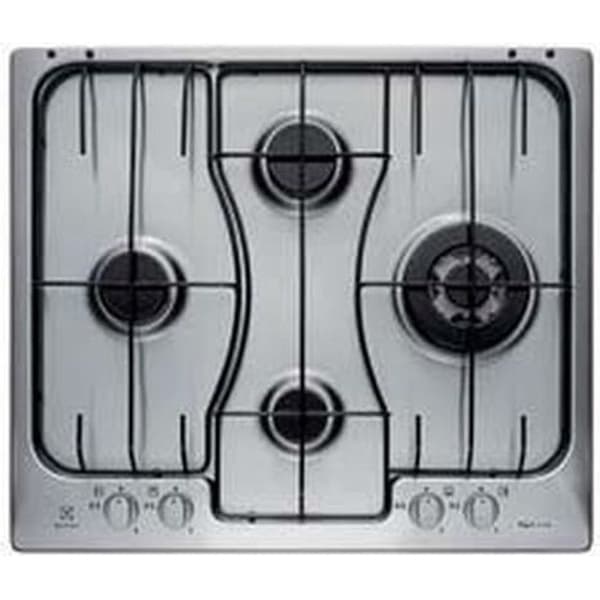 Electrolux RGG 6243 LOX gasspis - Rostfritt stål - 4 brännare - Gassäkerhet Svart, Rostfritt stål