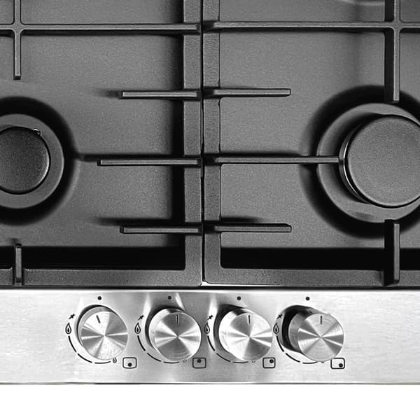 Gaskök TY905VPGC 90 cm, rostfritt stål - svart emalj, 4,0 kW WOK, 5 gaskranar, naturgas, FL.Gas