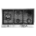 Miniatyrbild 1 av 4: Gaskök TY905VPGC 90 cm, rostfritt stål - svart emalj, 4,0 kW WOK, 5 gaskranar, naturgas, FL.Gas