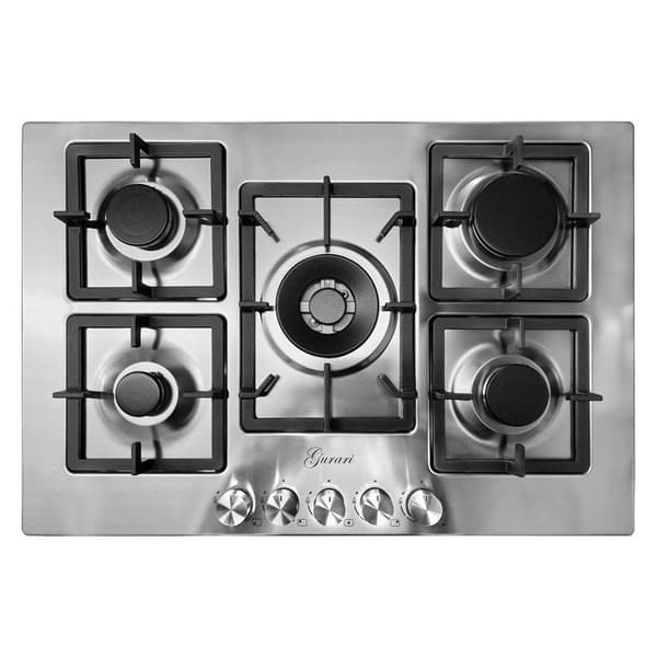 Gashäll GCH FQ755VTGC 75 cm, rostfritt stål, 4,0 KW WOK