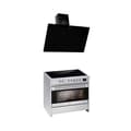 Miniatyrbild 1 av 4: GURARI Induktionsspis GCH E 913 X Induktionsspis 90 cm Spis med 121L + köksfläkt 90 cm