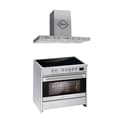 Miniatyrbild 1 av 4: GURARI Induktionshäll GCH E 913 X Induktionshäll 90 cm Spishäll 121L+GCH 461 IS 9 Fläkt
