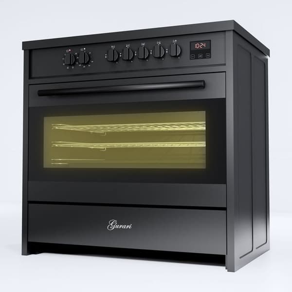 GURARI Induktionsspis E 913 BL Ugn 90 cm/121L+grillplatta